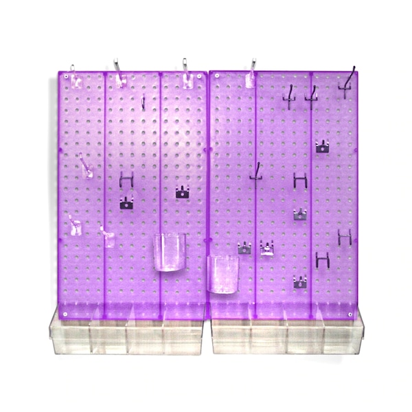 70-Piece Pegboard Organizer Kit (2- 13.5" x 22")